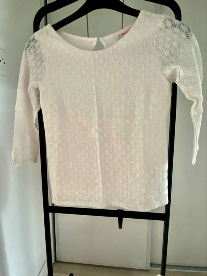 Haut blanc dentelle - photo numéro 2