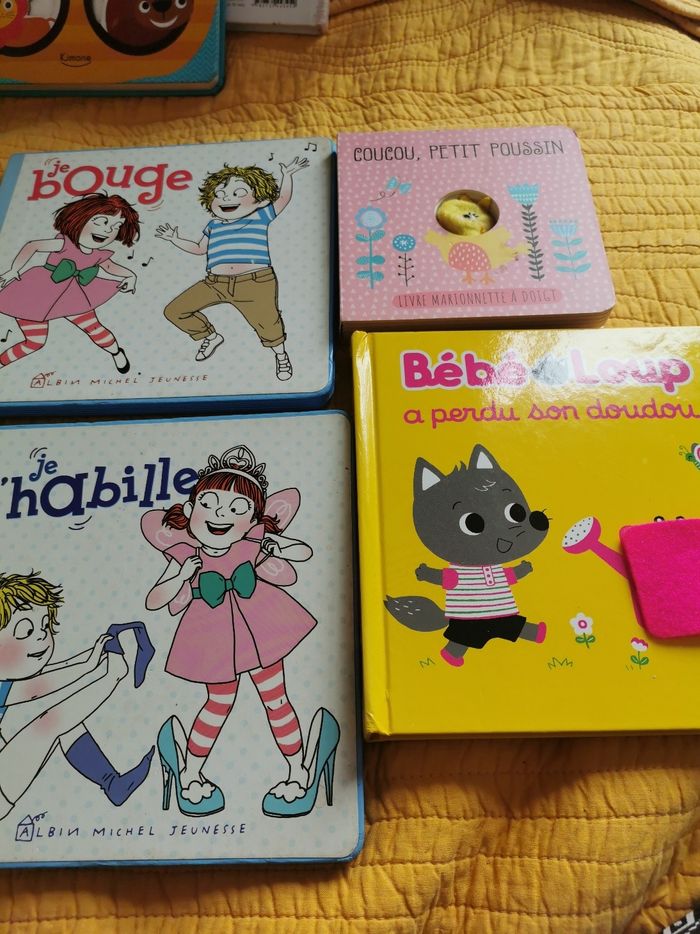 Lot de 4 livres cartonnes enfant