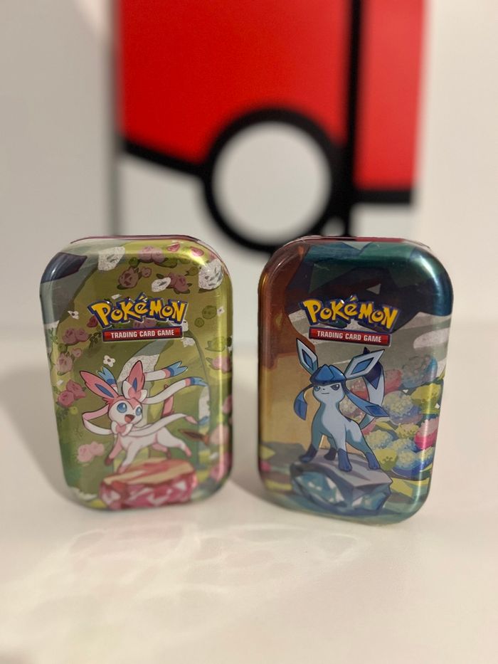 Lot de 2 mini tins évolutions prismatiques ev8.5 nymphali et givrali - photo numéro 1