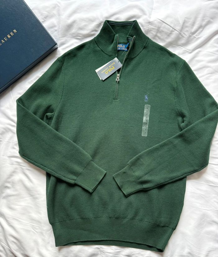 Ralph Lauren pull quart half zip Pima cotton - photo numéro 2