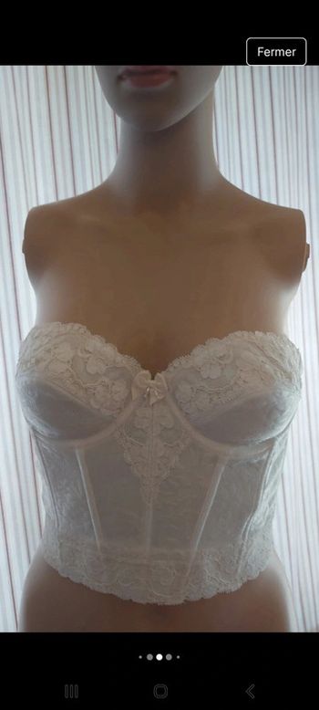 Magnifique Corset bustier  Déwé blanc fr 85C