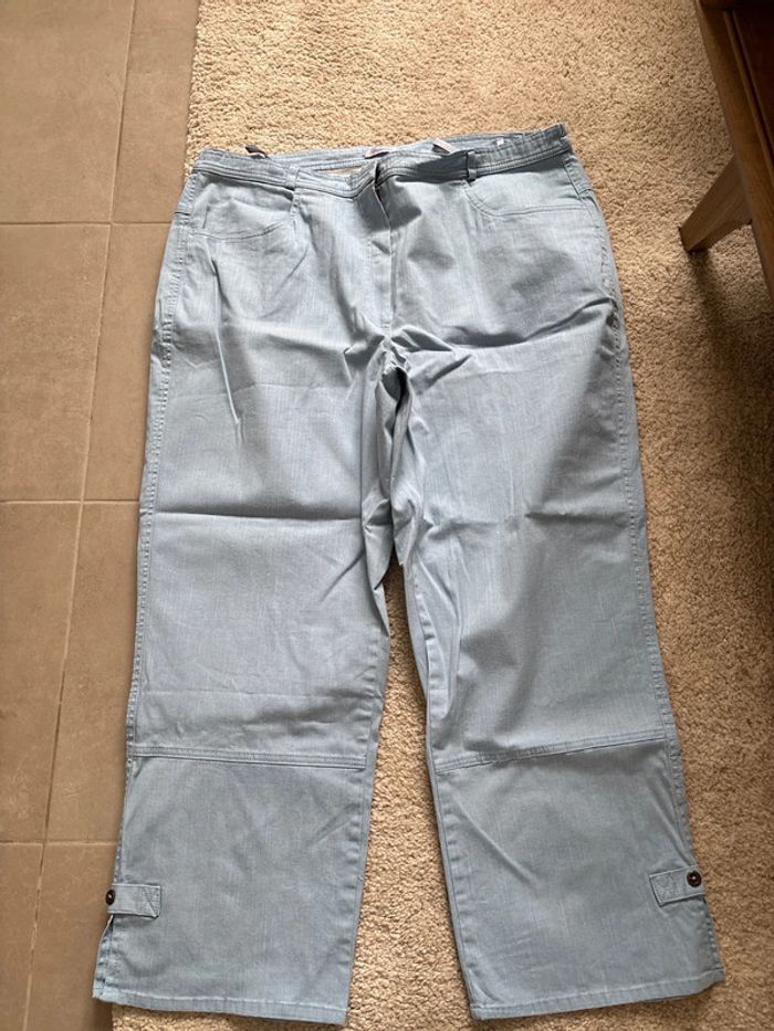 Pantacourr damarr bleu taille 48 - photo numéro 5