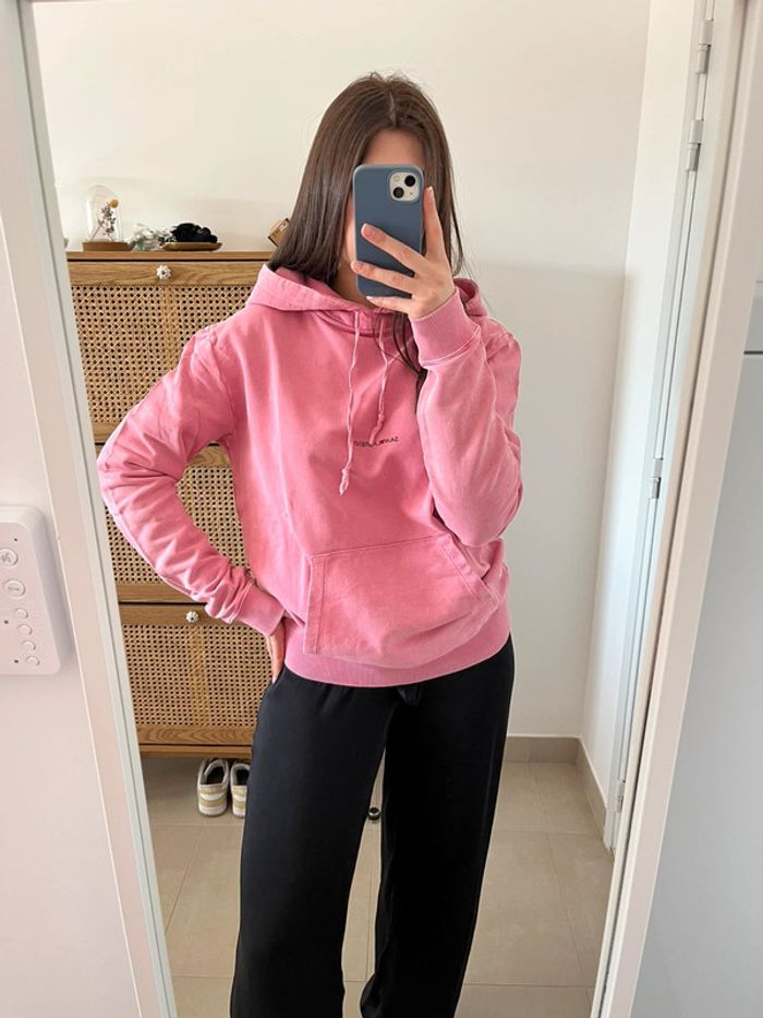 Sweat à capuche rose Saint Laurent