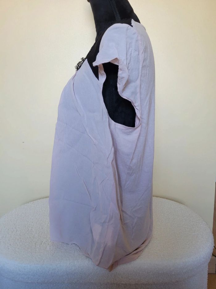 Haut rose avec dentelle Camaïeu - photo numéro 4
