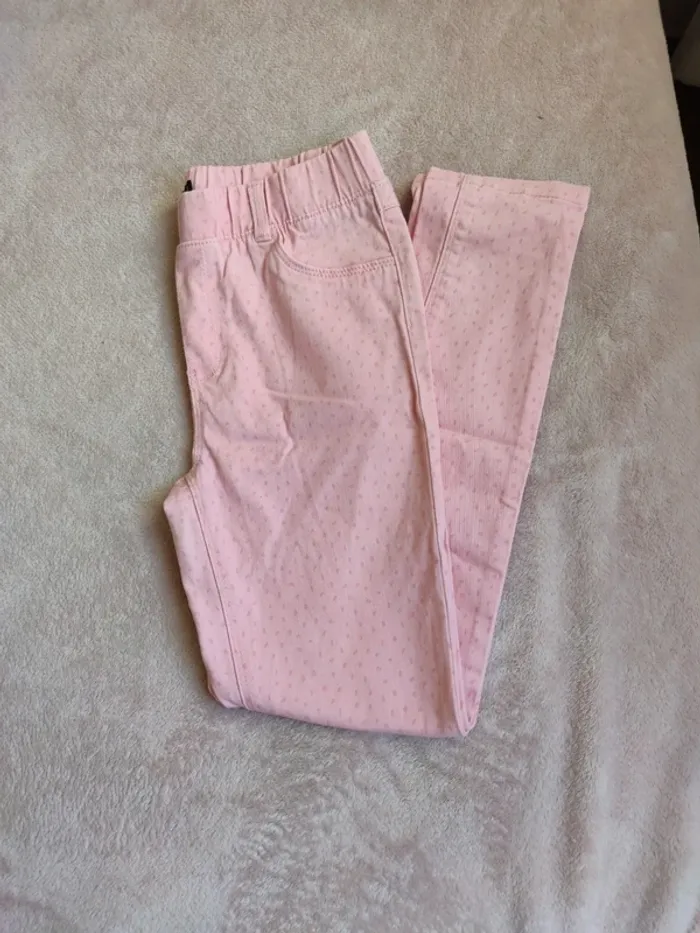 Jean rose pour les filles de 10 ans, 131/143 cm