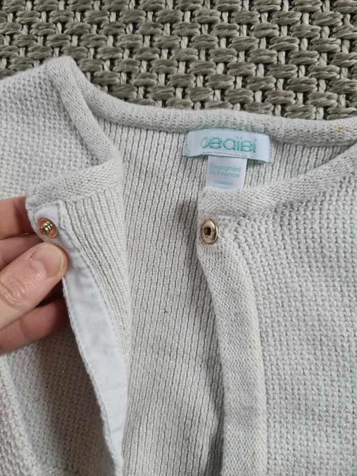 Boléro court blanc fille - 18 mois - photo numéro 4