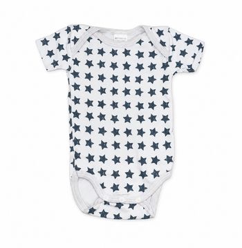 Body bébé gris à étoiles foncées