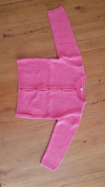 Gilet rose 12 mois