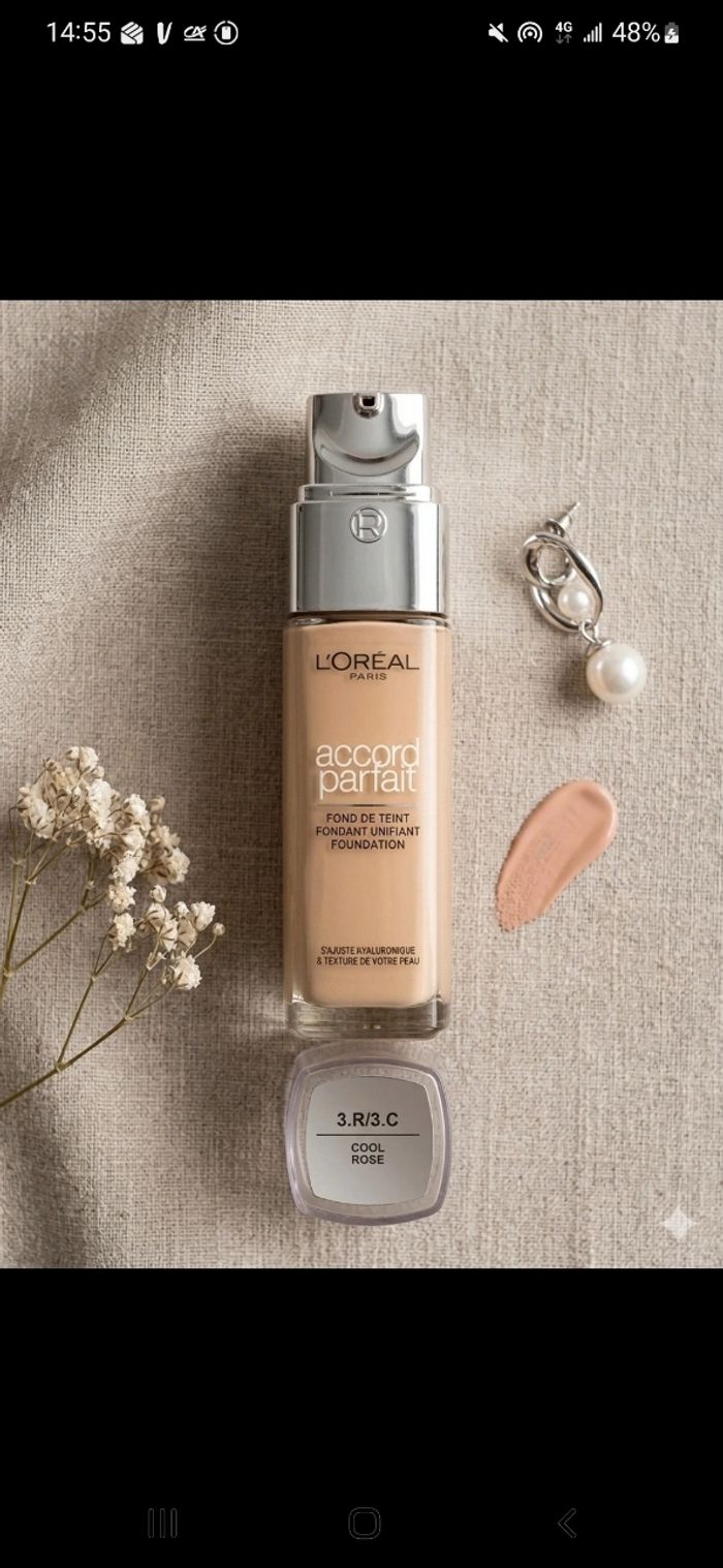 Fond teint Accord Parfait de L'Oréal, teinte Cool Rose - photo numéro 1
