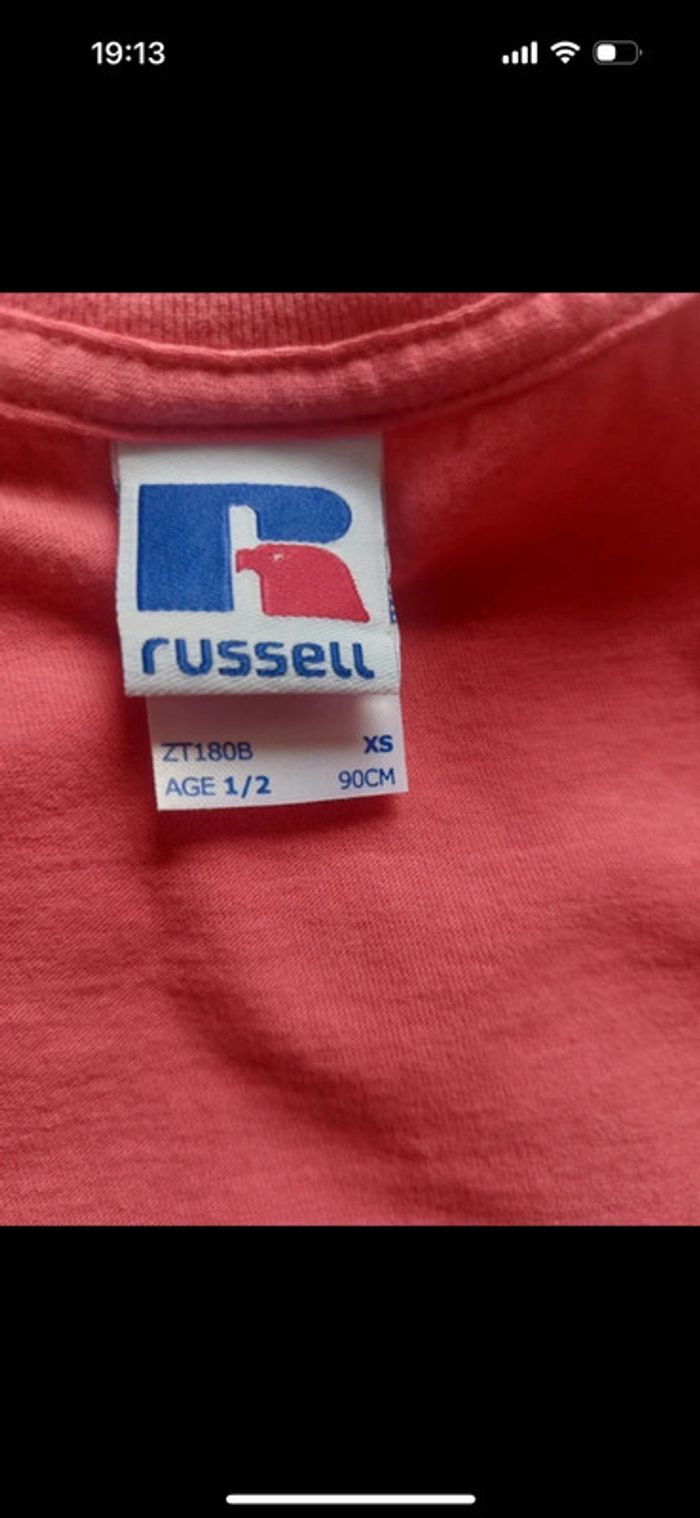 Tee-shirt Russell taille 2 ans - photo numéro 3