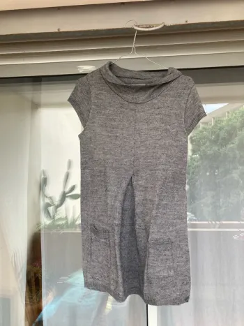 Tunique manches courtes grises