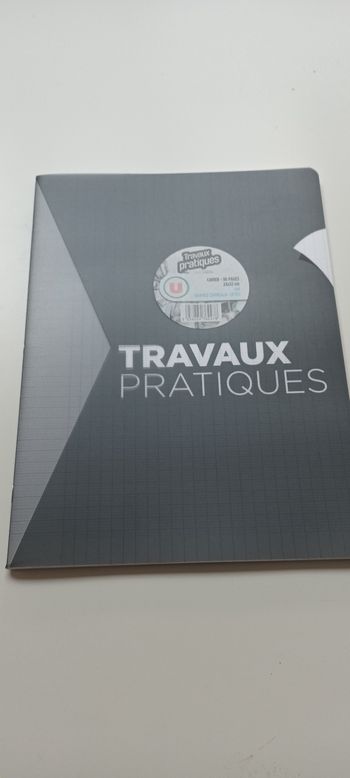 Cahier travaux pratiques 24x32cm