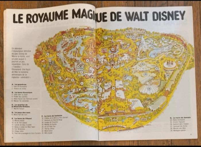 Ancien journal de Mickey n°spécial 32 pages parcs euro Disneyland 1986 N°1754 vintage - photo numéro 3