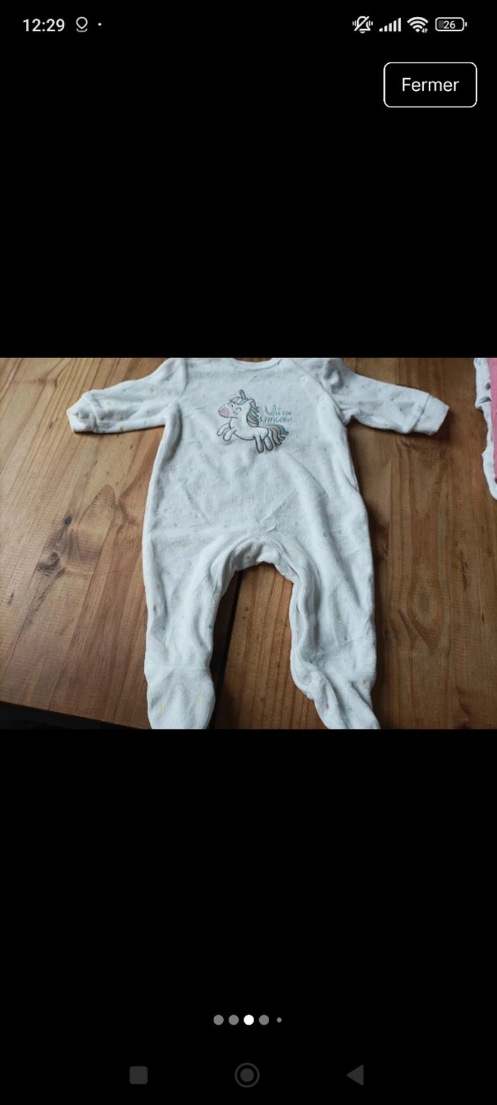 Pyjama bébé fille 3 mois - photo numéro 3