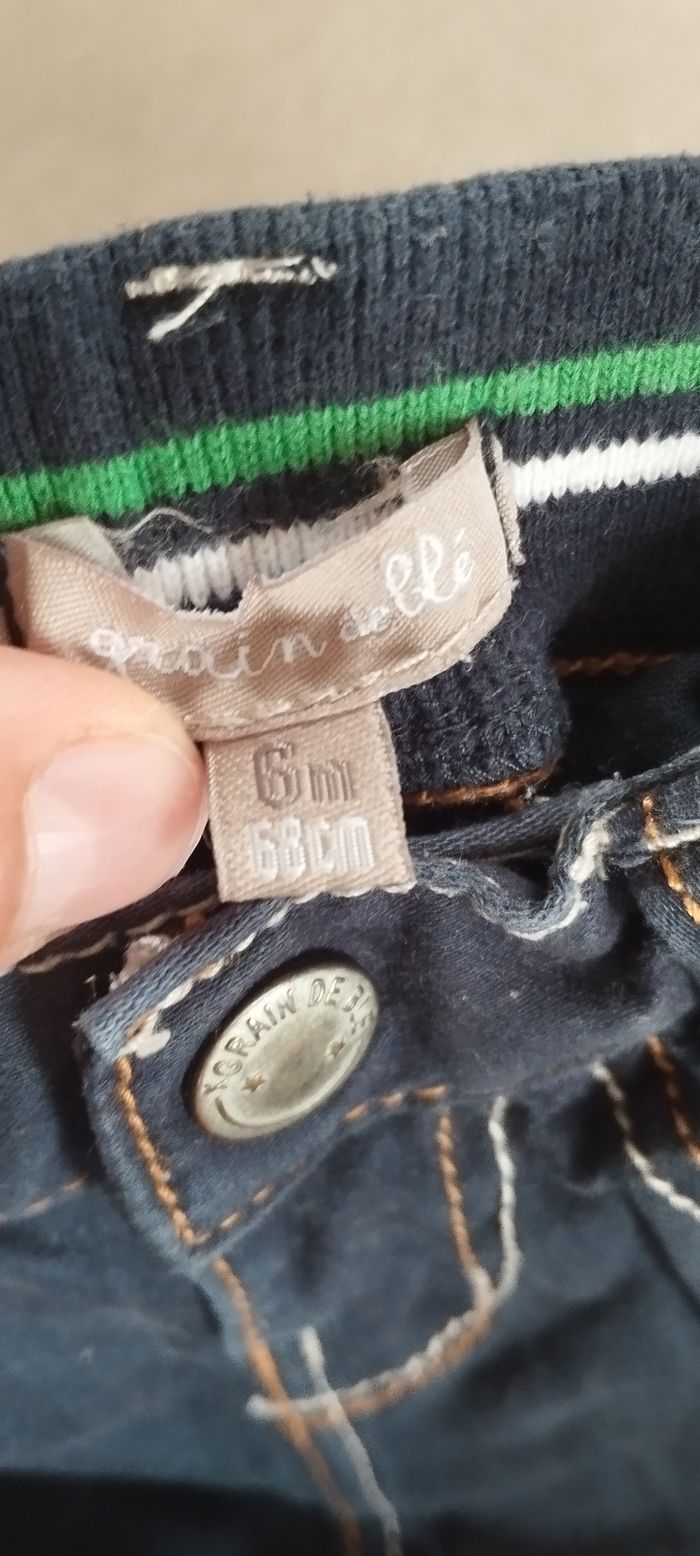 Pantalon garçon 6 mois grain de blé - photo numéro 2