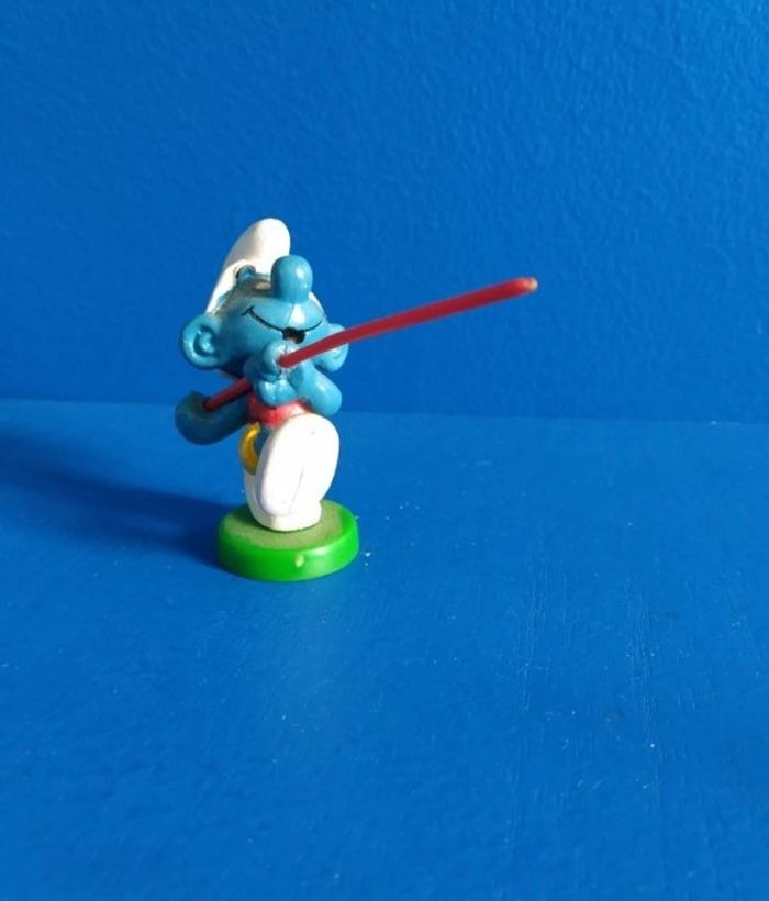 Schtroumpfs saut en hauteur Peyo 1979.