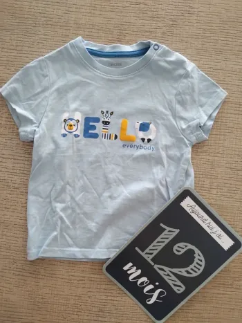 Tee shirt 12 mois / 74 cm
