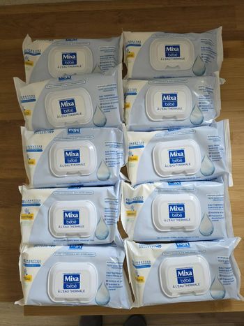 Lingettes mixa bébé 10 paquets