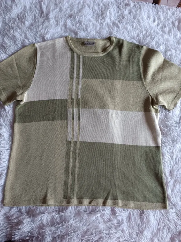 Pull Tshirt manches courtes Vintage T. XL Canda C&A - photo numéro 3