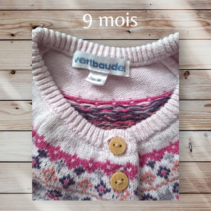 Gilet mauve Vertbaudet - photo numéro 3