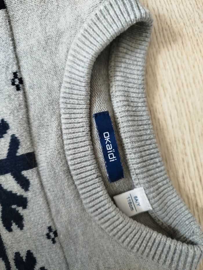 Pull d'hiver chaud et de qualité Okaïdi 6 ans - photo numéro 2