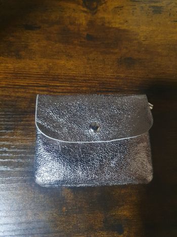Petit porte monnaie gris