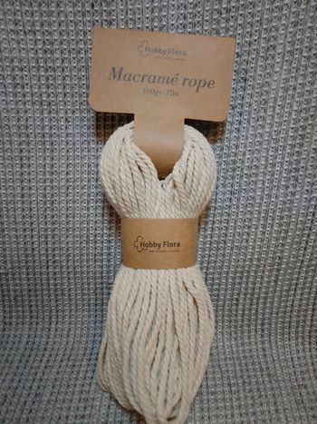 Corde de macramé coton - Hobby Flora