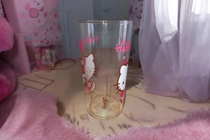 verre hello kitty haut transparent - photo numéro 2