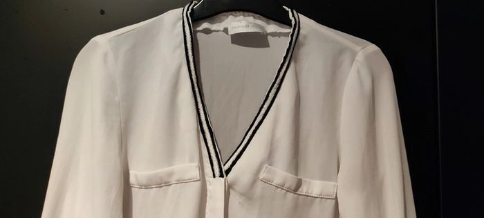 Chemise blanche fluide cache cache - photo numéro 2