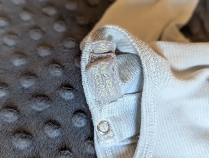 Pyjama sans pieds léger bébé 6 mois Bout'chou #coton #rayé #lapin - photo numéro 4