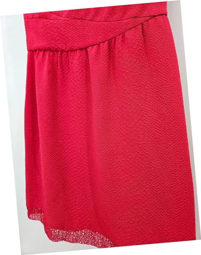 Robe rouge à dentelle The Kooples taille XS - photo numéro 6