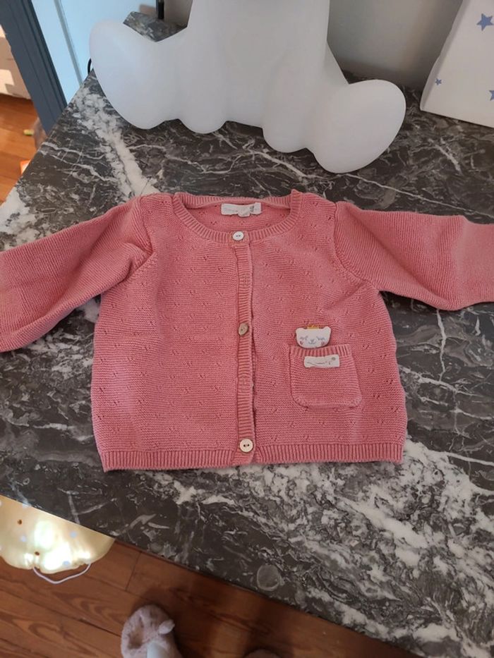 Gilet rose 9 mois Sergent Major - photo numéro 2