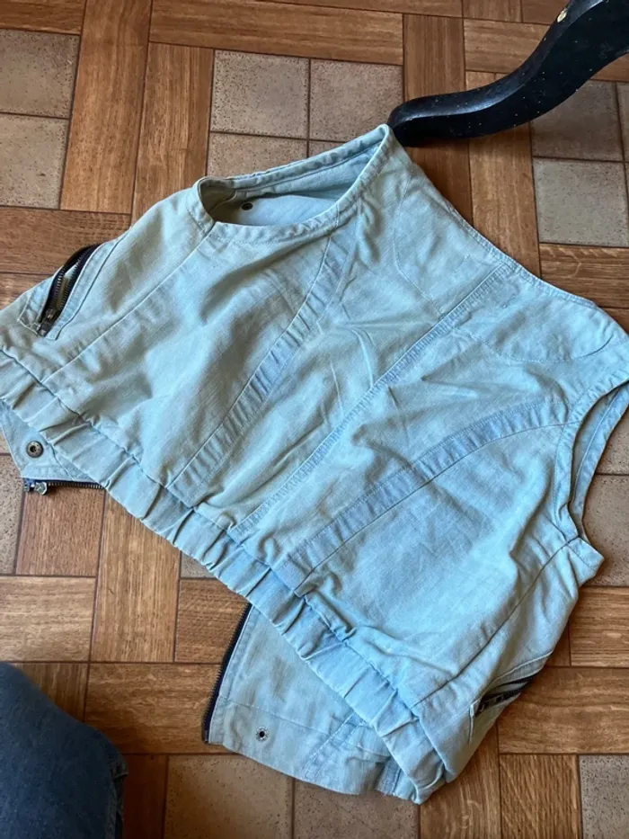 Veste sans manche en jean & - photo numéro 3