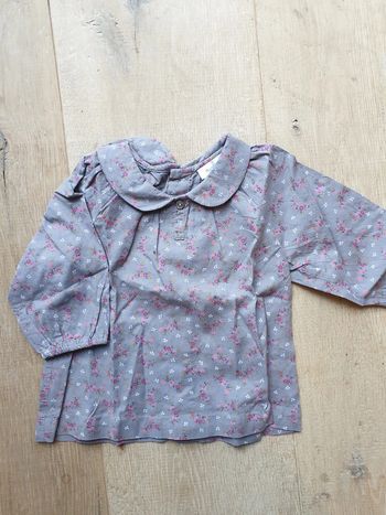 Top Manche longue motif liberty 6 mois