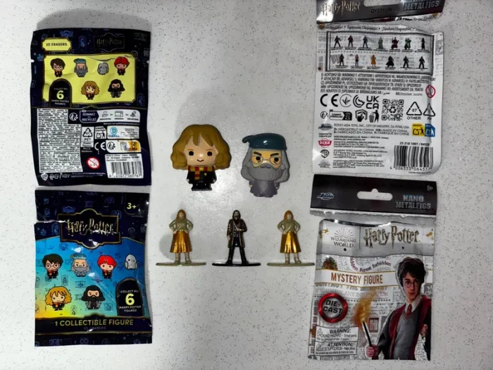 Lot de 5 personnages Harry Potter, Figurine Harry Potter, figurines en métal HP, Nano Metalfigs - photo numéro 2