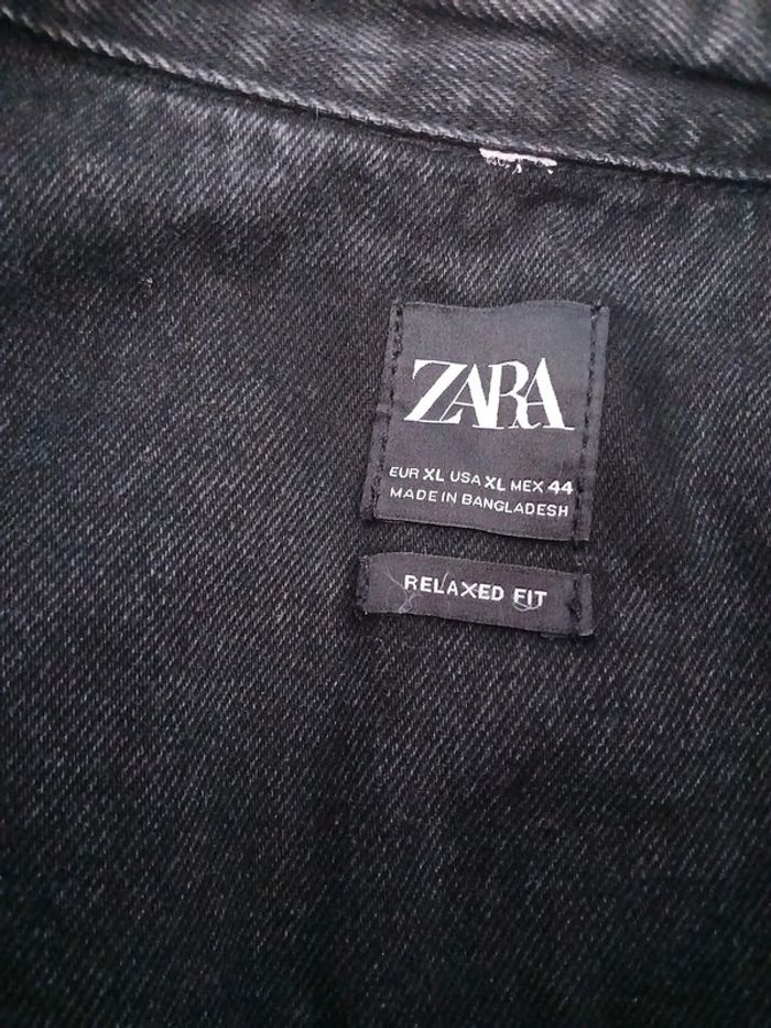 Chemise jeans épaisse homme Zara taille XL - photo numéro 3
