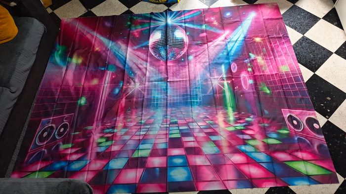 Fond toile photo disco 2.30x1.80