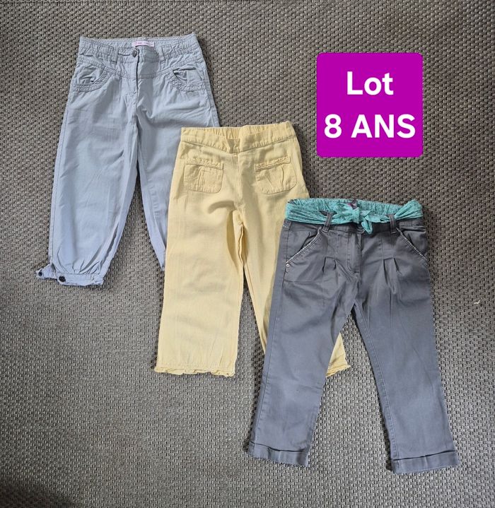 Lot de 3 pantacourts filles - 8 ans