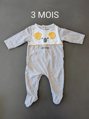 Pyjama léger Okaïdi - Taille : 3 Mois