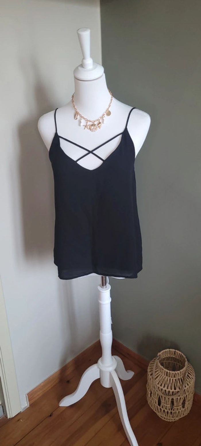 Jolie top blouse noir Pimkie Taille S