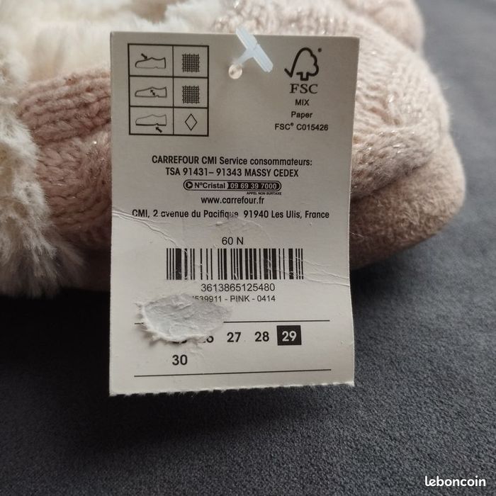 Chaussons fourrés Neuf enfants 29 - photo numéro 6