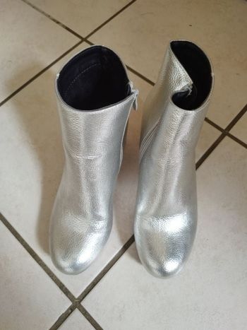 Bottines argentées sinequanone
