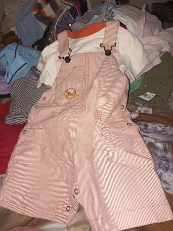 Ensemble orange blanc