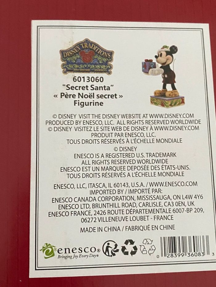 Figurine disney traditions mickey cadeau Noel - photo numéro 6