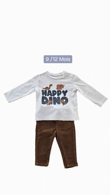 Ensemble garçon 9 mois