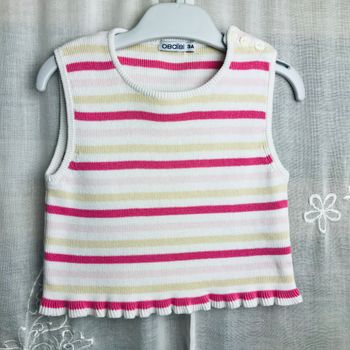 Pull coton sans manche 3 ans Obaibi