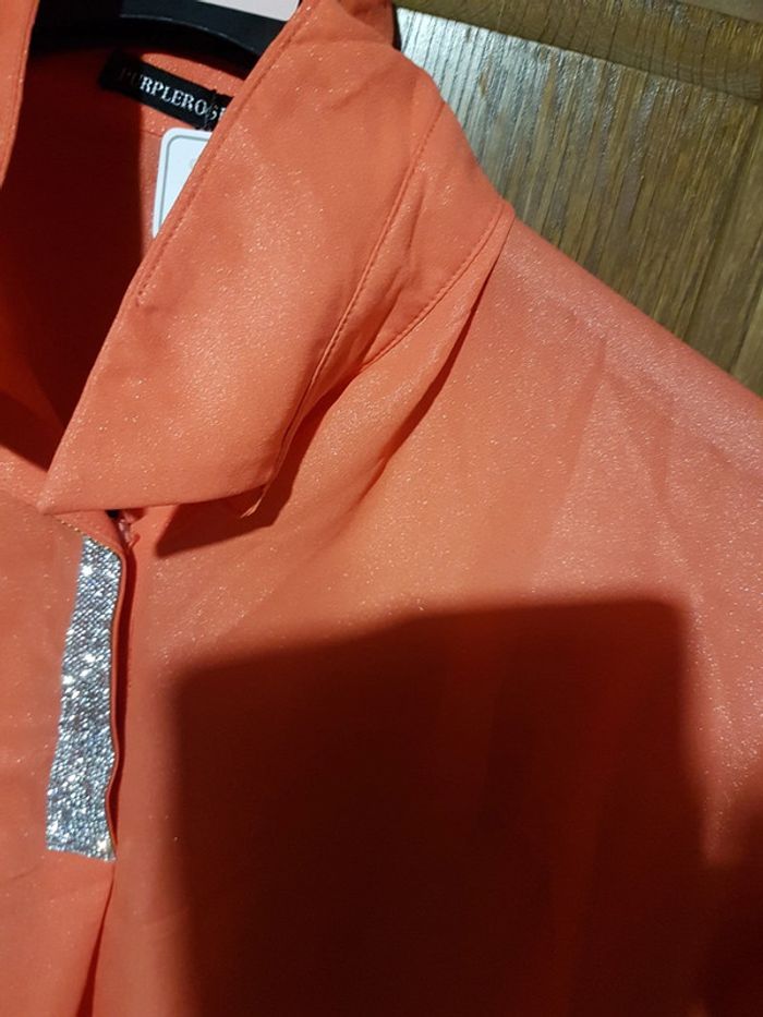 Blouse sans manches de fêtes XL purplerose - photo numéro 4