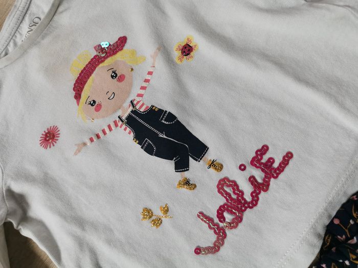 Short, t-shirt et robe, lot de 3 vêtements bébé 9 mois - photo numéro 10