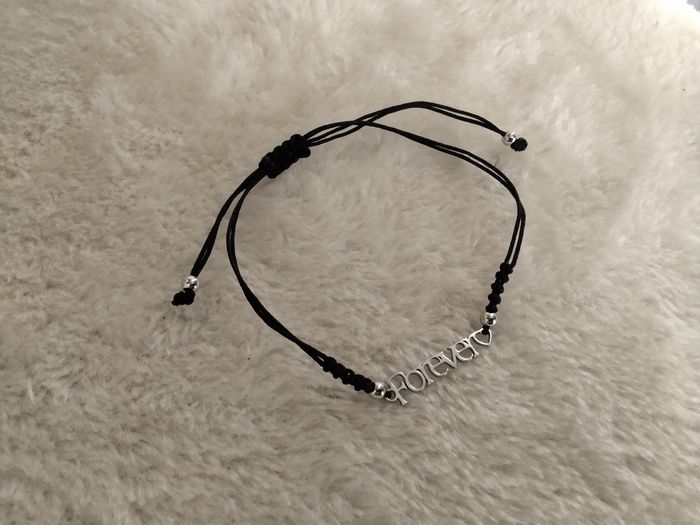 Bracelet cordon noir Forever - photo numéro 2