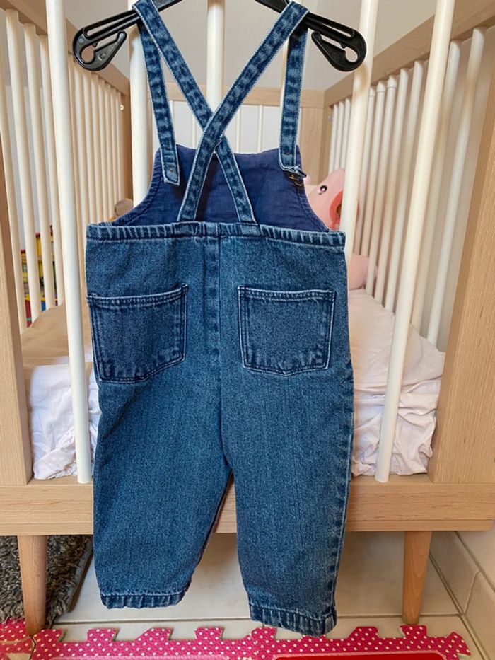 Salopette jean bébé fille 18m DPM - photo numéro 2